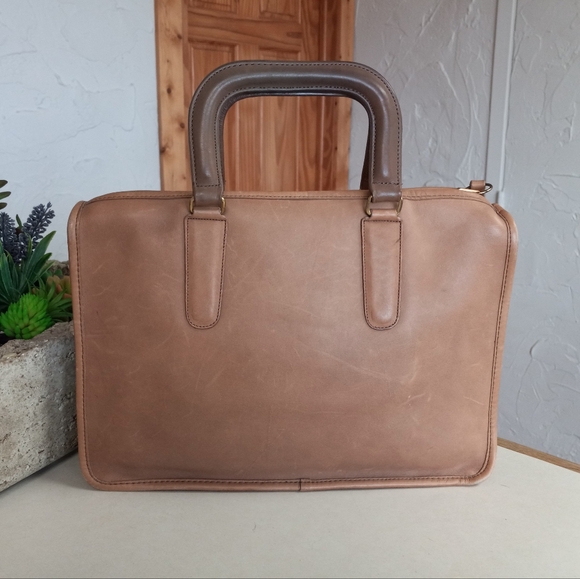 Coach Bonnie Cashin 1960-1970s, Portfolio, Slim-Zip bag in Putty. - Picture 6 of 14